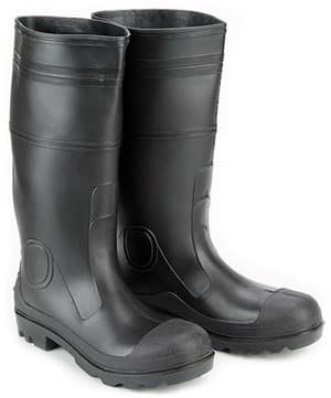 16" BLACK PVC STEEL TOE BOOT 2747