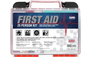 First Aid Kit - 25 Person - Plastic Cabinet - 2021 ANSI