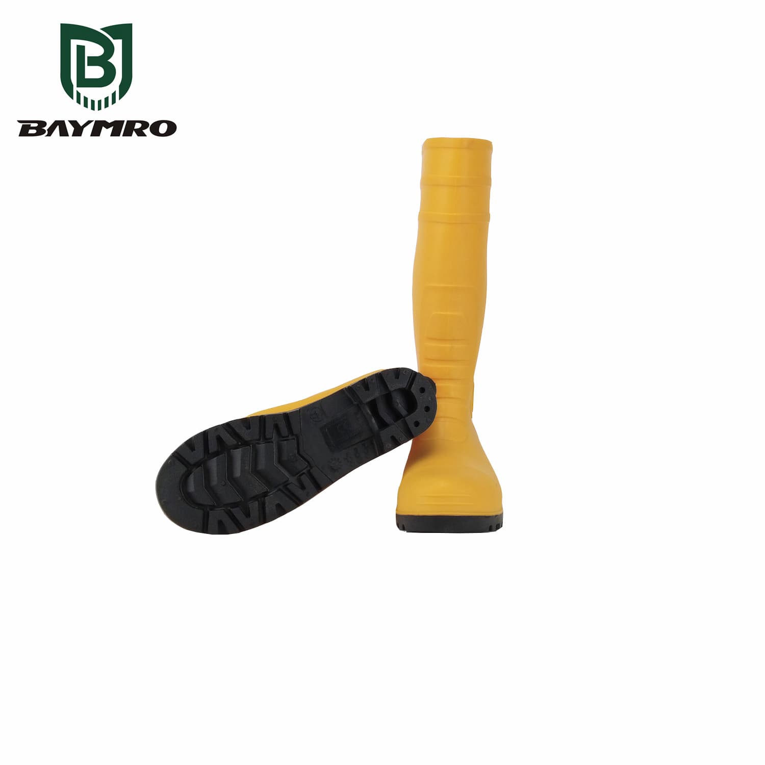 STEEL TOE PVC SAFETY PAC BOOTS BLACK