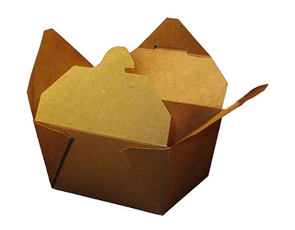 #3 PAPERBOARD 95% PCR TAKEOUT BOX POLYCOATED KFT
