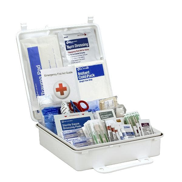 10 PERSON ANSI 2021 CLASS A, METAL FIRST AID KIT