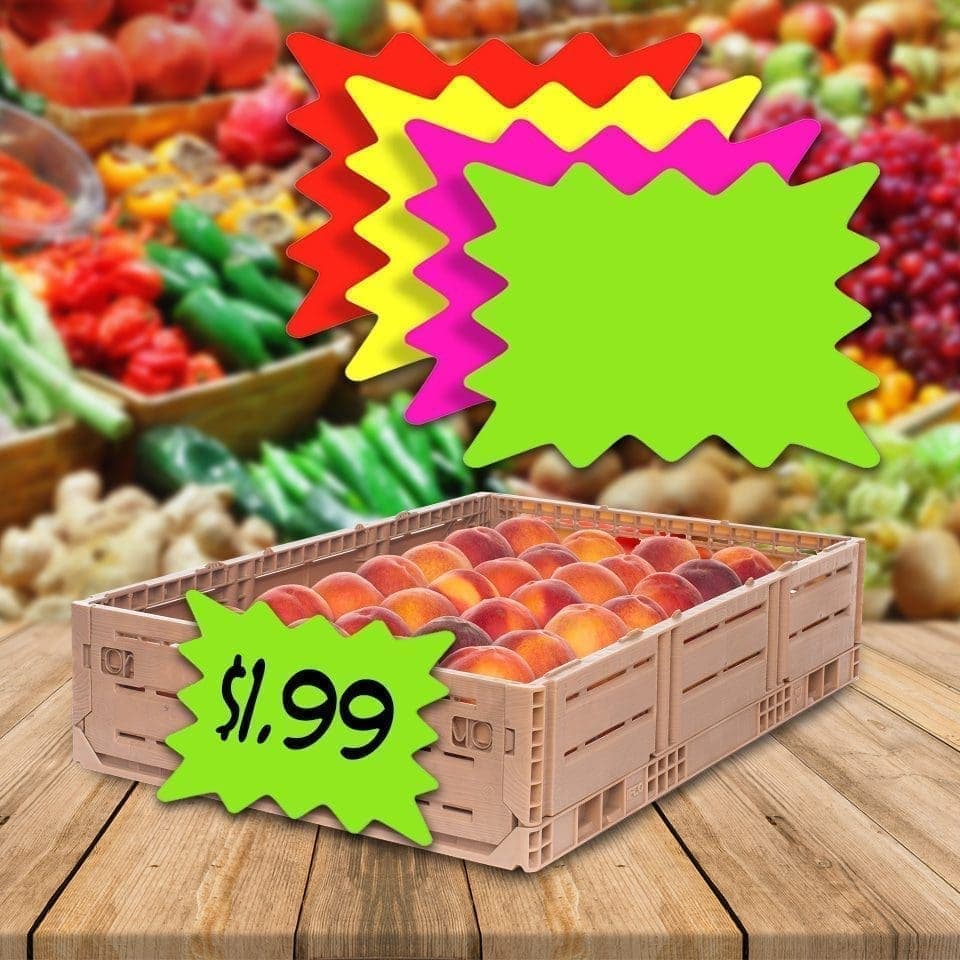 #6009-RNB ULTRA GLO BURST SIGN CARD W/SCORE 8X8