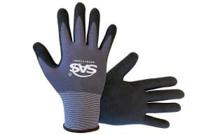 Single-Dip Nylon Knit Shell, Nitrile Sandy Finish Palm Gloves - 2XLrg - Retail 2 Pair Per Pack (Priced Per Pack)